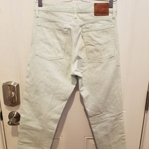 Levi's mint green high rise ankle mom jeans 28